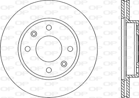 OPEN PARTS Тормозной диск BDR1430.20